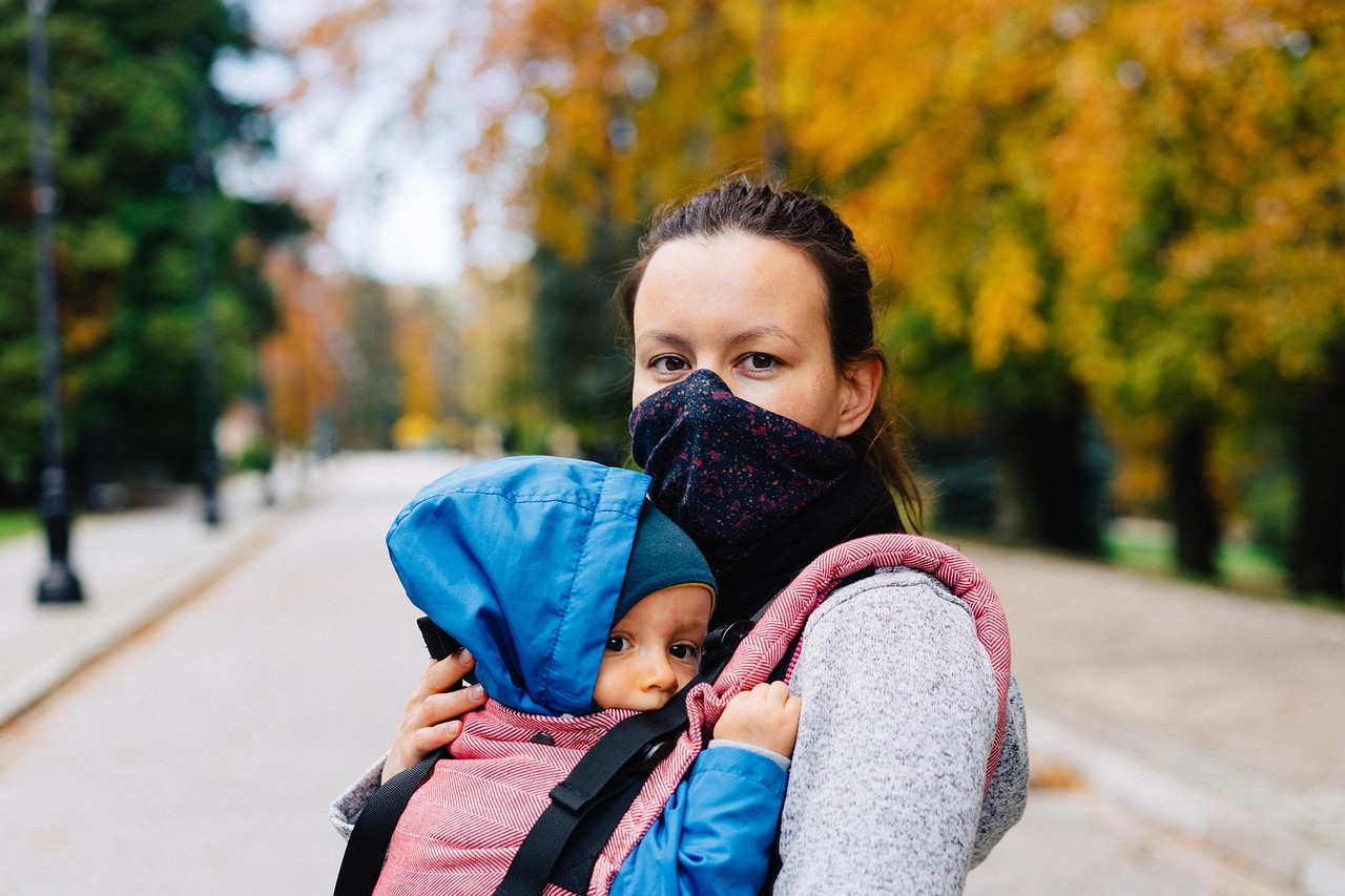 Woman, child, face mask — No Fad Diets Here: 5 Ways To Love Your Body That Actually Work